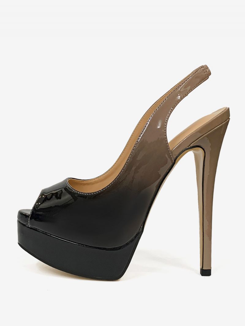 Naisten Korkokengät Peep Toe Platform Stiletto Heel Pumps - Ombre