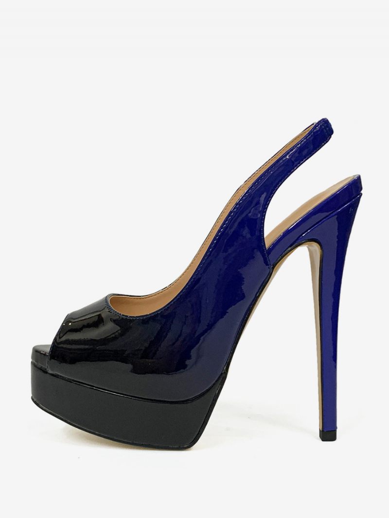 Naisten Korkokengät Peep Toe Platform Stiletto Heel Pumps - Kuvana