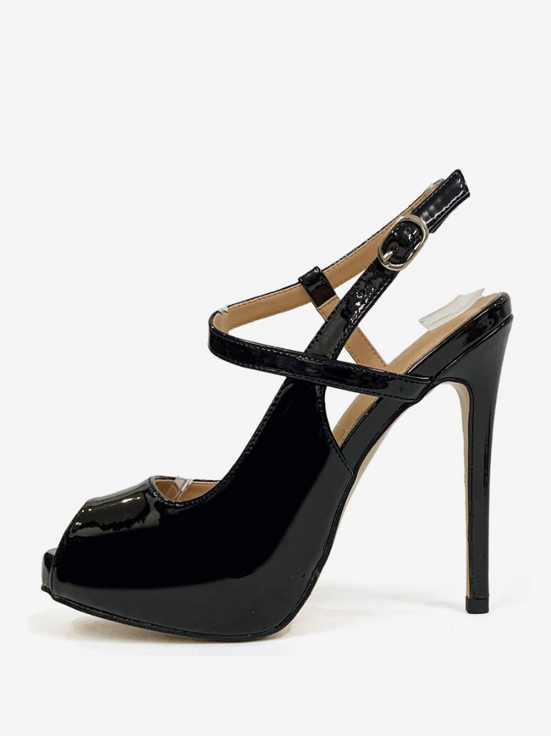 Naisten Korkokengät Peep Toe Stiletto Heel Slingback Pumps