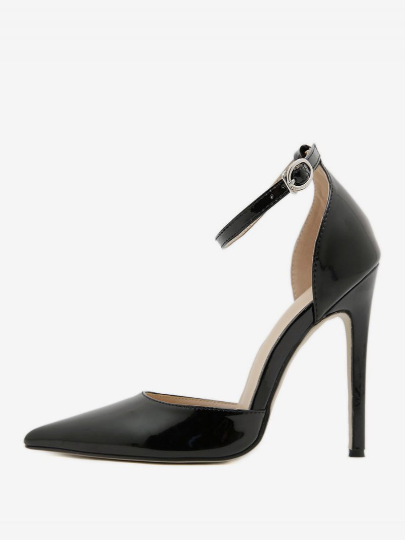 Naisten Korkokengät Plus Size Pumps Stiletto Heel Pu-nahkaa - Musta