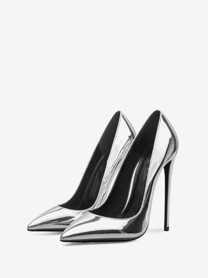 Naisten Korkokengät Teräväkärkiset Stiletto Heel Fashion Sexy Pumps - Hopea