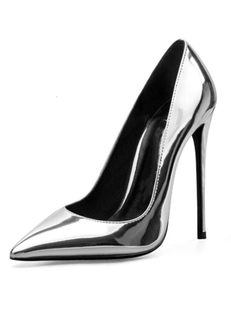 Naisten Korkokengät Teräväkärkiset Stiletto Heel Fashion Sexy Pumps - Hopea