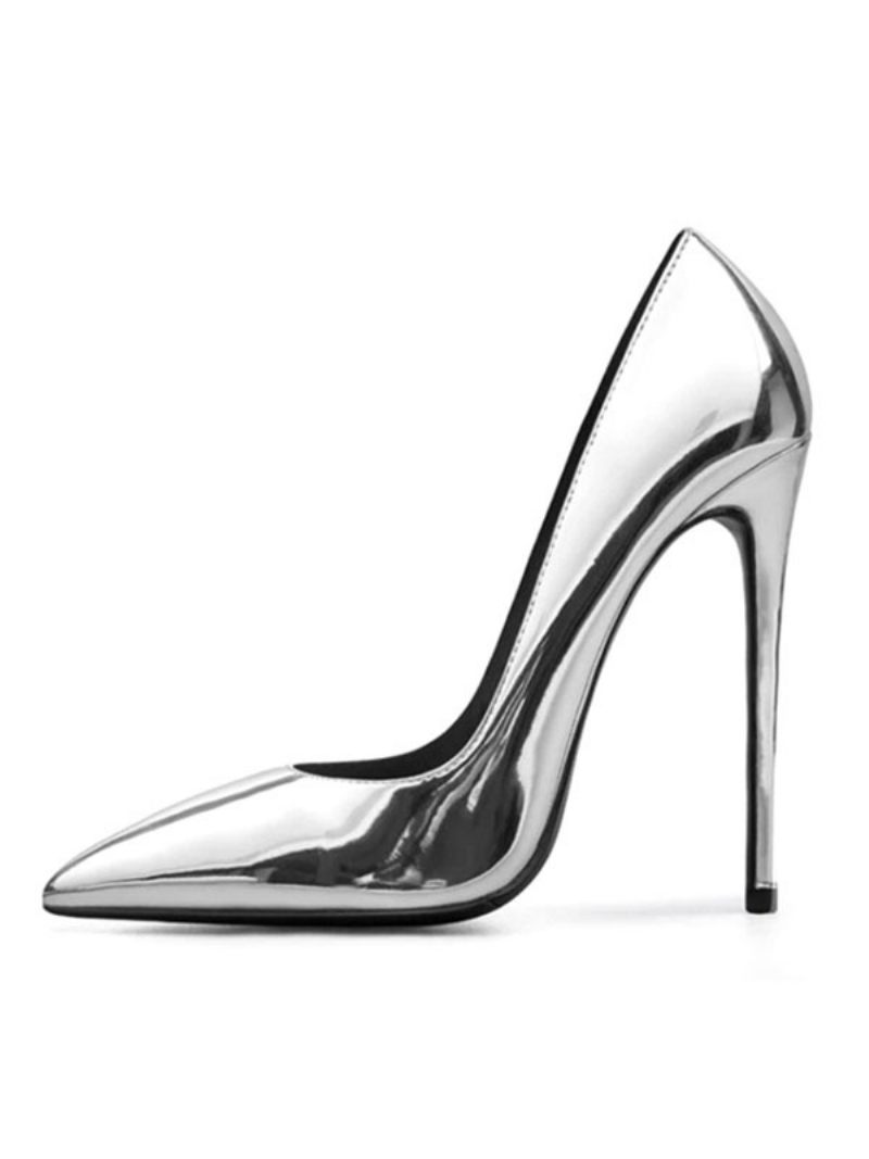 Naisten Korkokengät Teräväkärkiset Stiletto Heel Fashion Sexy Pumps - Hopea