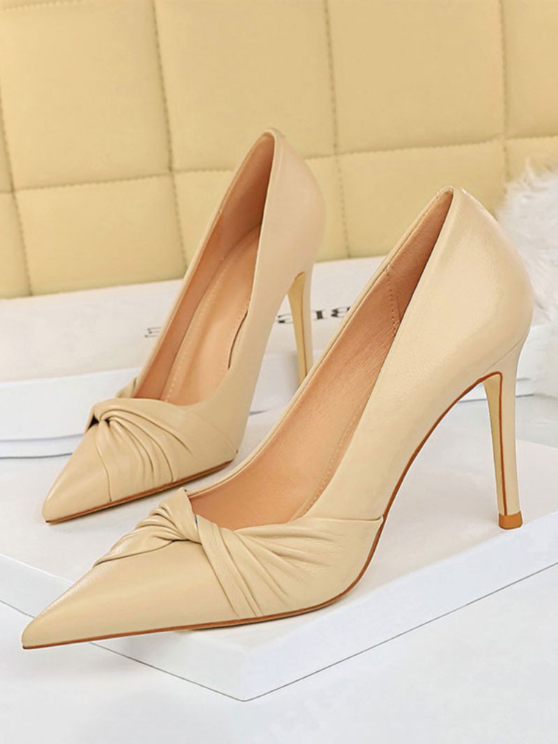 Naisten Pumps Teräväkärkinen Stiletto Heel Chic Apricot Summer Heels