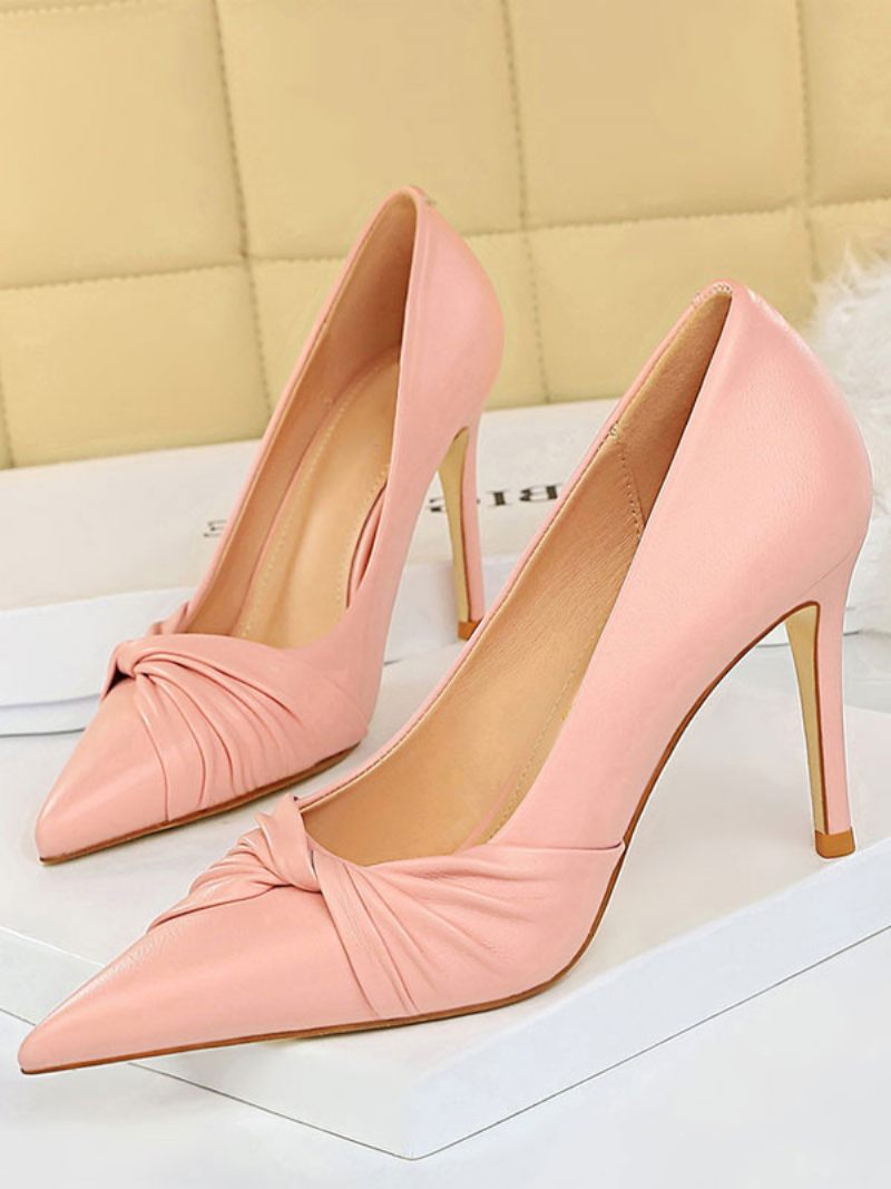 Naisten Pumps Teräväkärkinen Stiletto Heel Chic Apricot Summer Heels - Pink